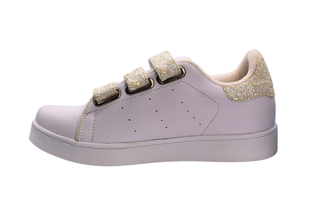 Zapatilla Mujer Habana Glitter White